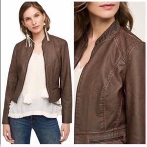 ANTHRO hei hei Dara vegan leather jacket